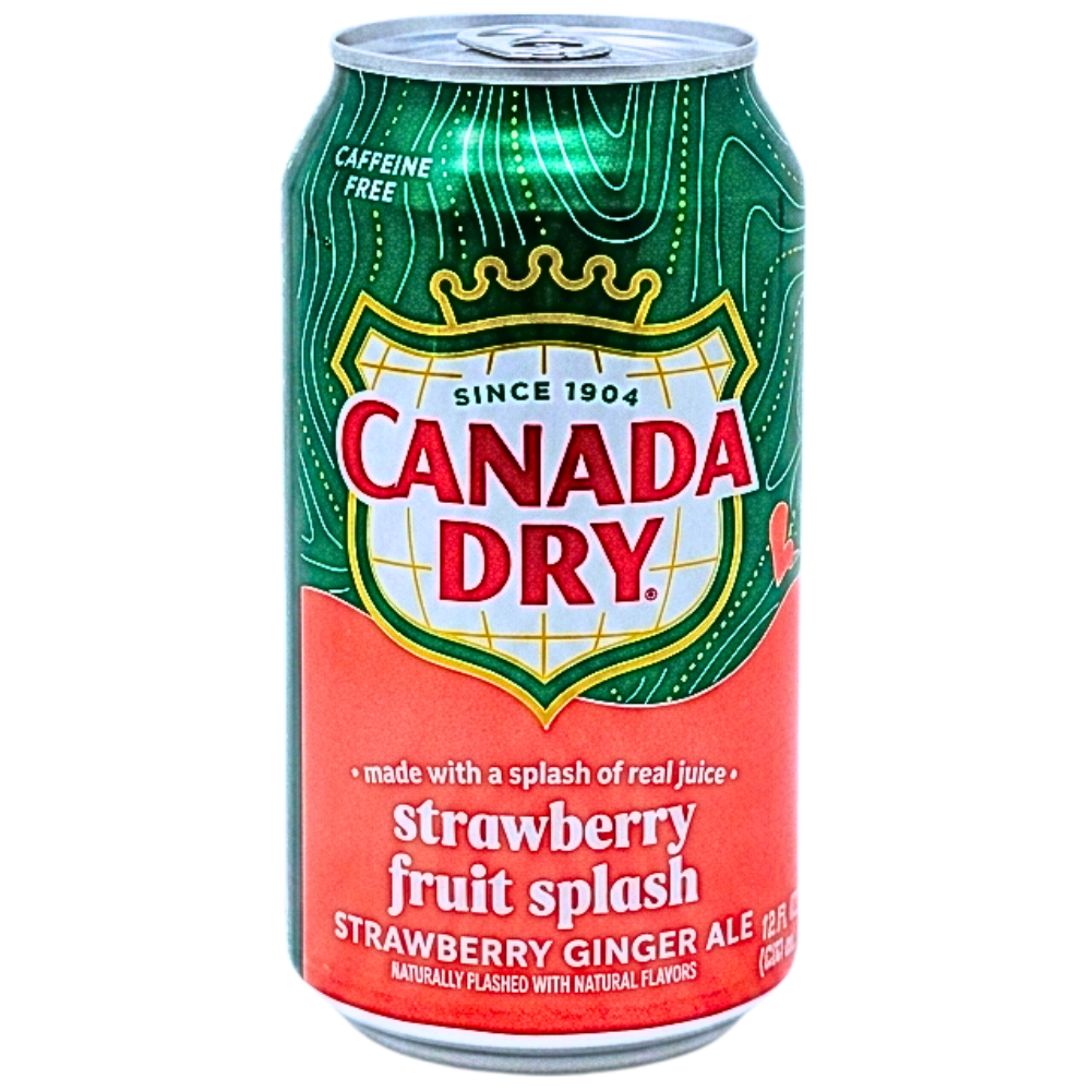 Canada Dry Strawberry Fruit Splash Ginger Ale - 355mL