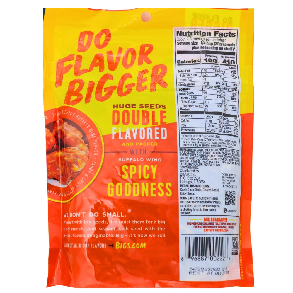Bigs Buffalo Wings Sunflower Seeds - 152g