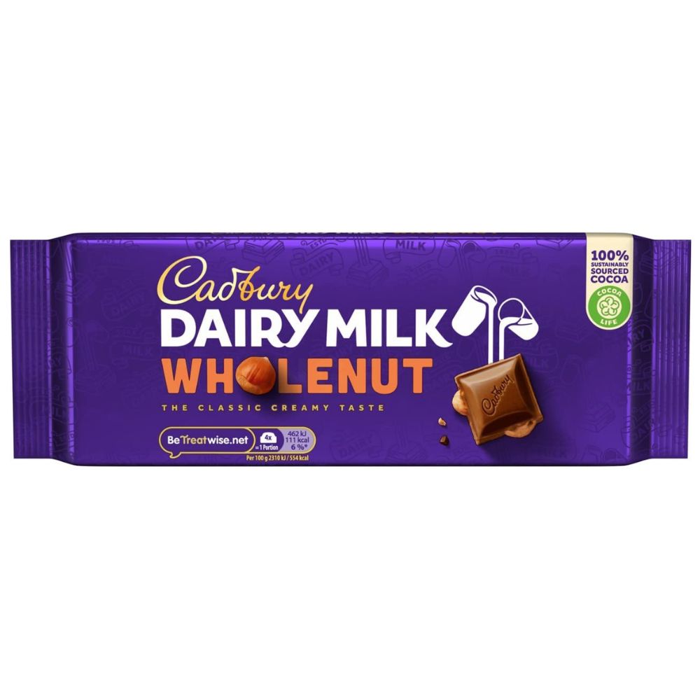 Cadbury Dairy Milk Wholenut Bar (UK) - 180g
