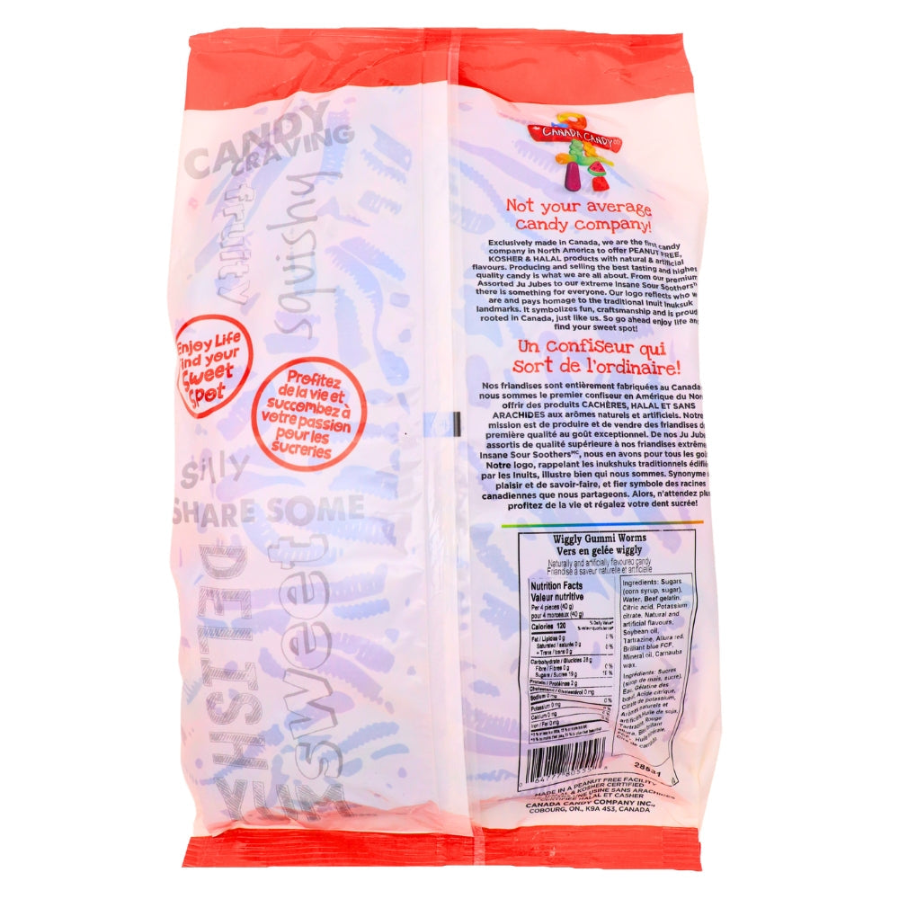 CCC Wiggly Gummi Worms Candy - 2kg