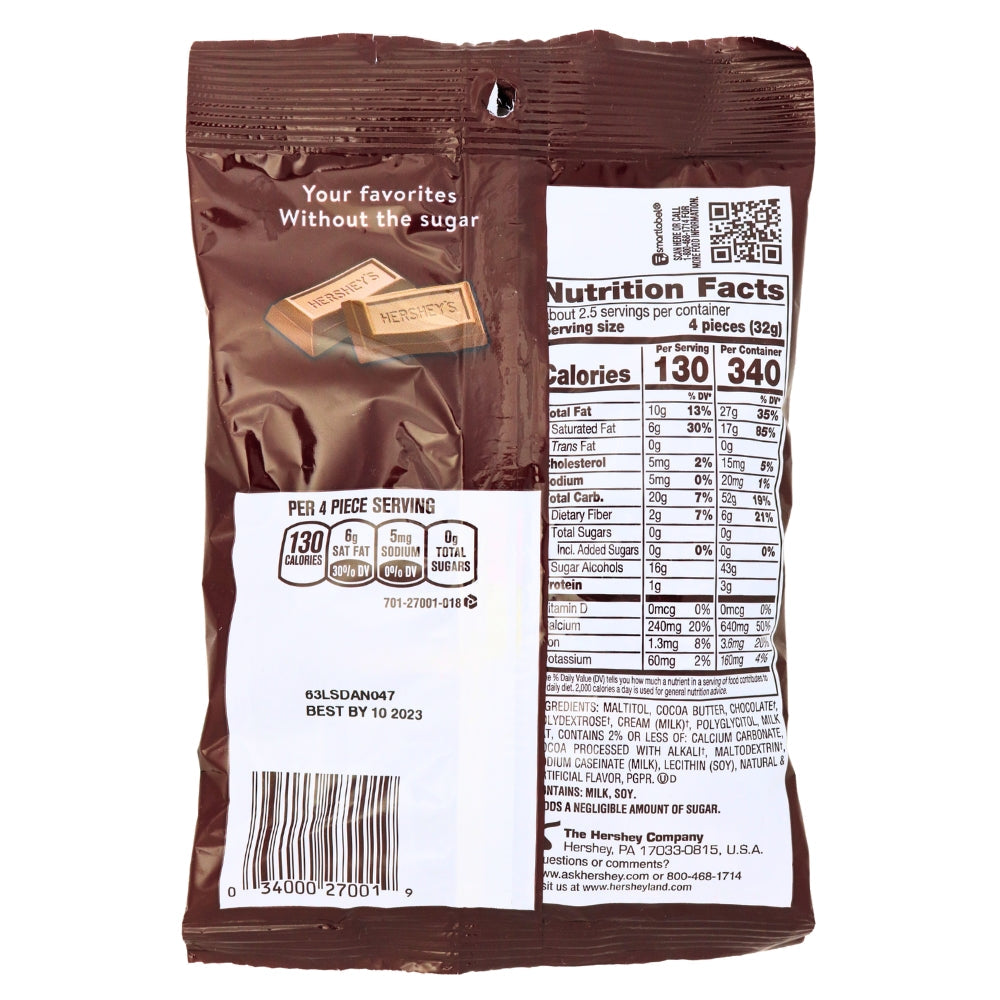 Hershey's Zero Sugar Chocolate Candy - 3oz