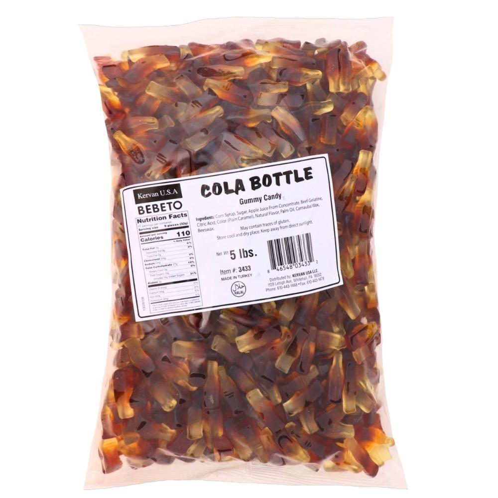 Kervan Cola Bottles Gummy Candy - 5lbs