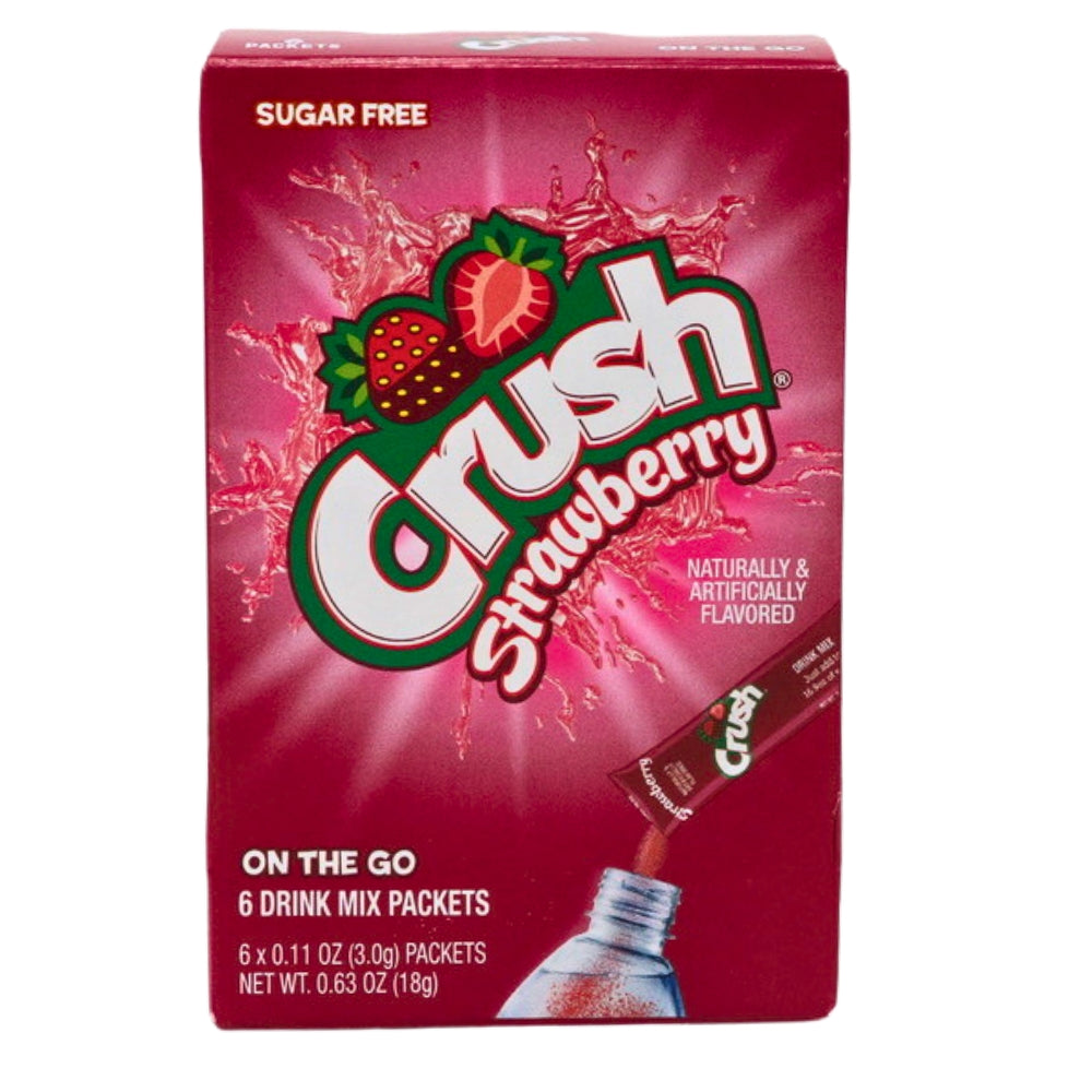 Crush Strawberry Singles to Go Drink Mix - 18g