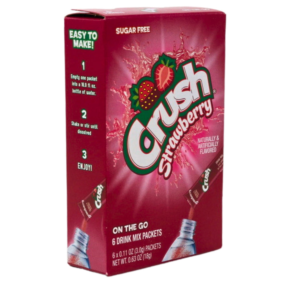 Crush Strawberry Singles to Go Drink Mix - 18g