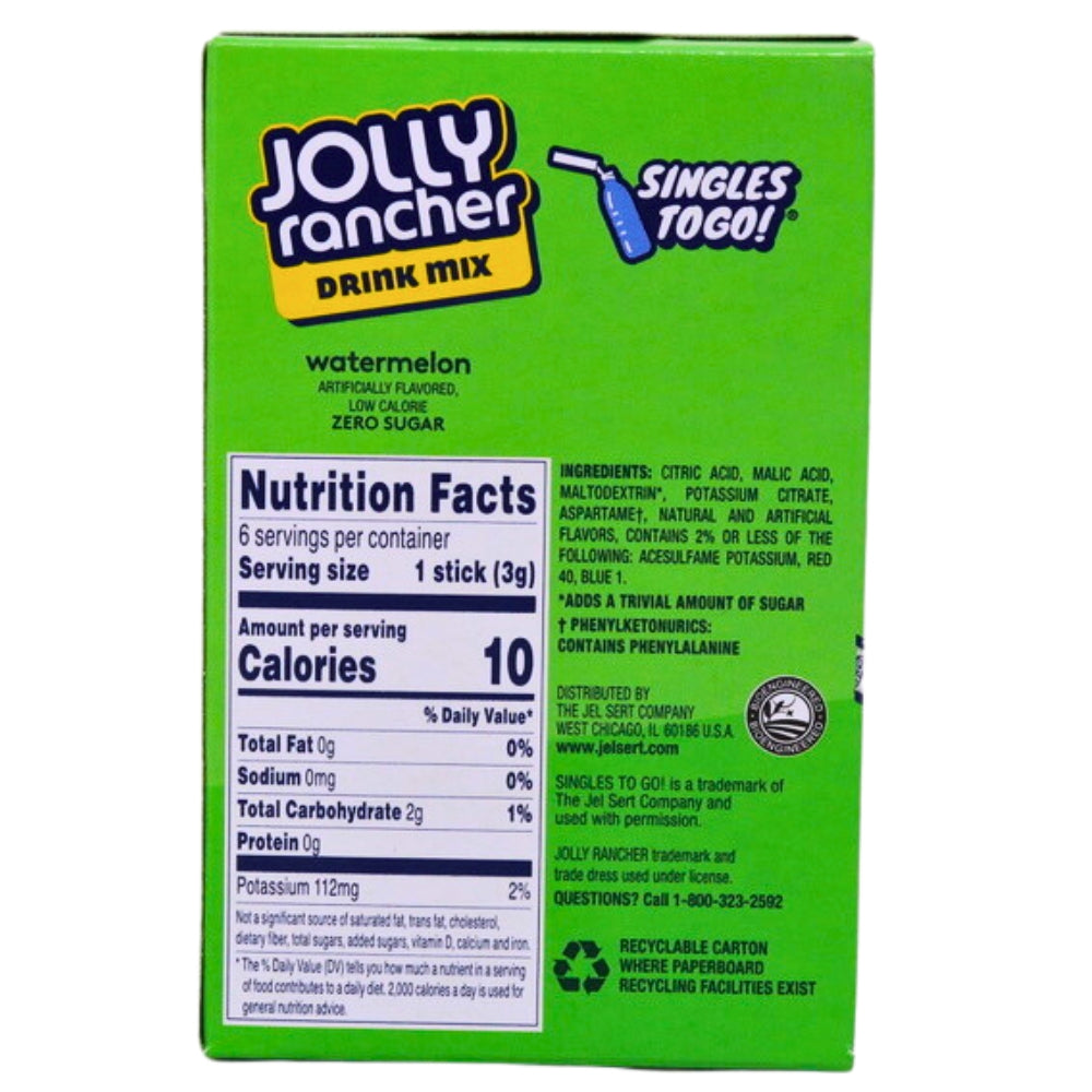 Jolly Rancher Watermelon Singles To Go