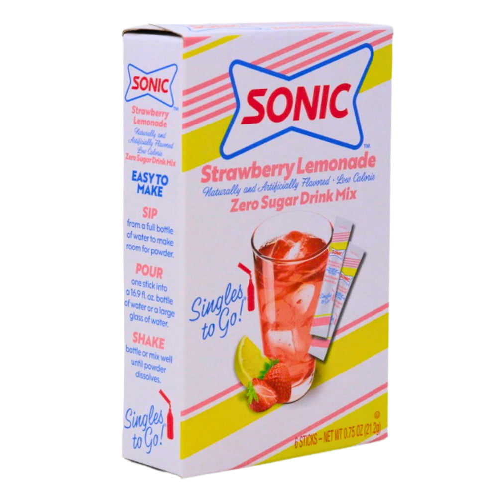Sonic Strawberry Lemonade Zero Sugar Singles To Go