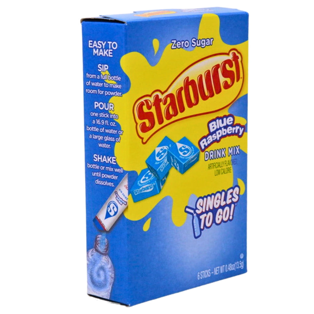 Starburst Blue Raspberry Singles To Go Drink Mix