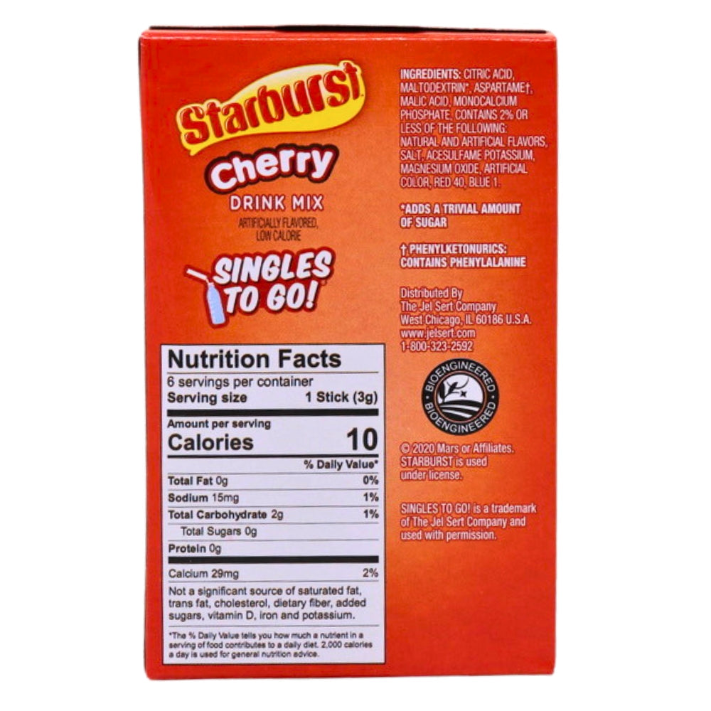 Starburst Cherry Singles To Go Drink Mix