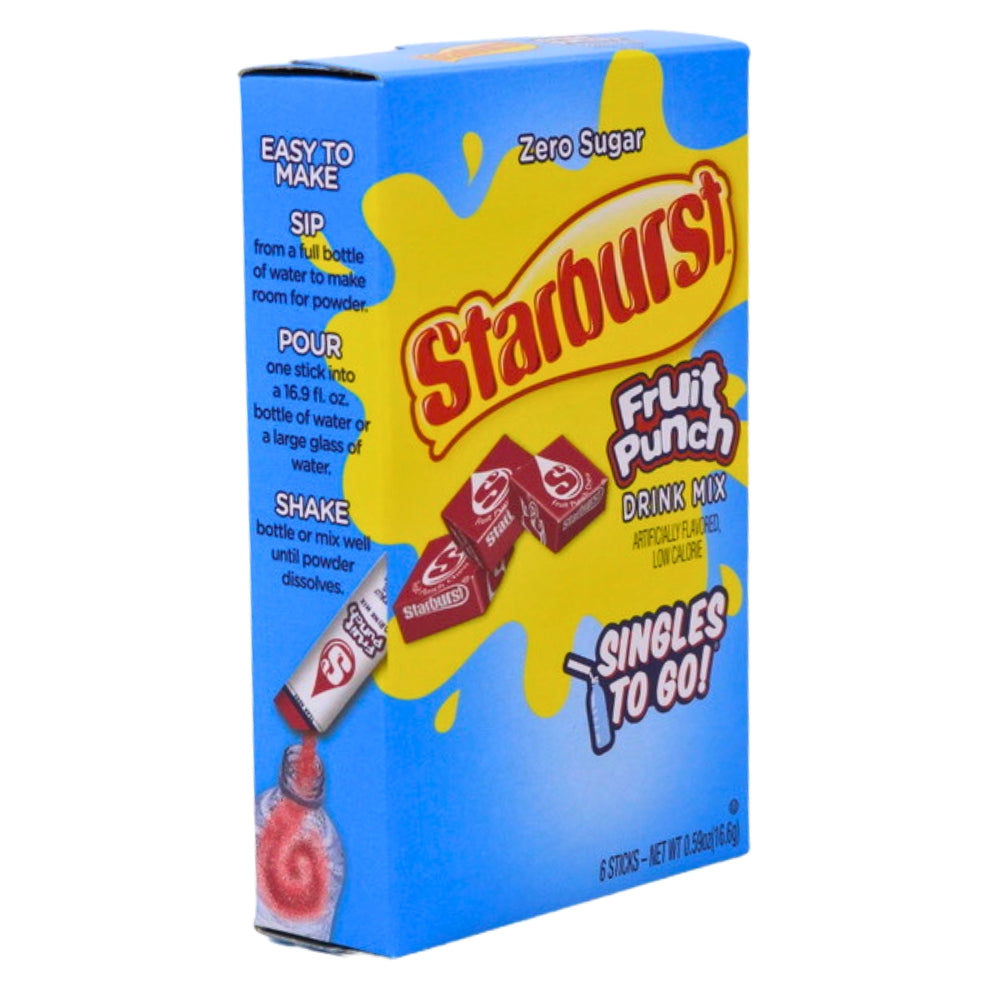 Starburst Fruit Punch Singles To Go Drink Mix