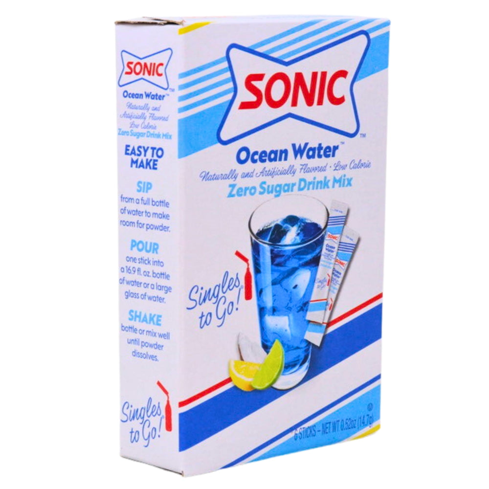 Sonic Ocean Water Zero Sugar Singles To Go