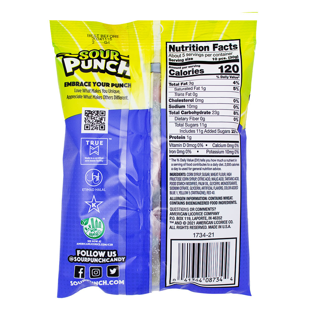 Sour Punch Bites Assorted Flavours - 5oz