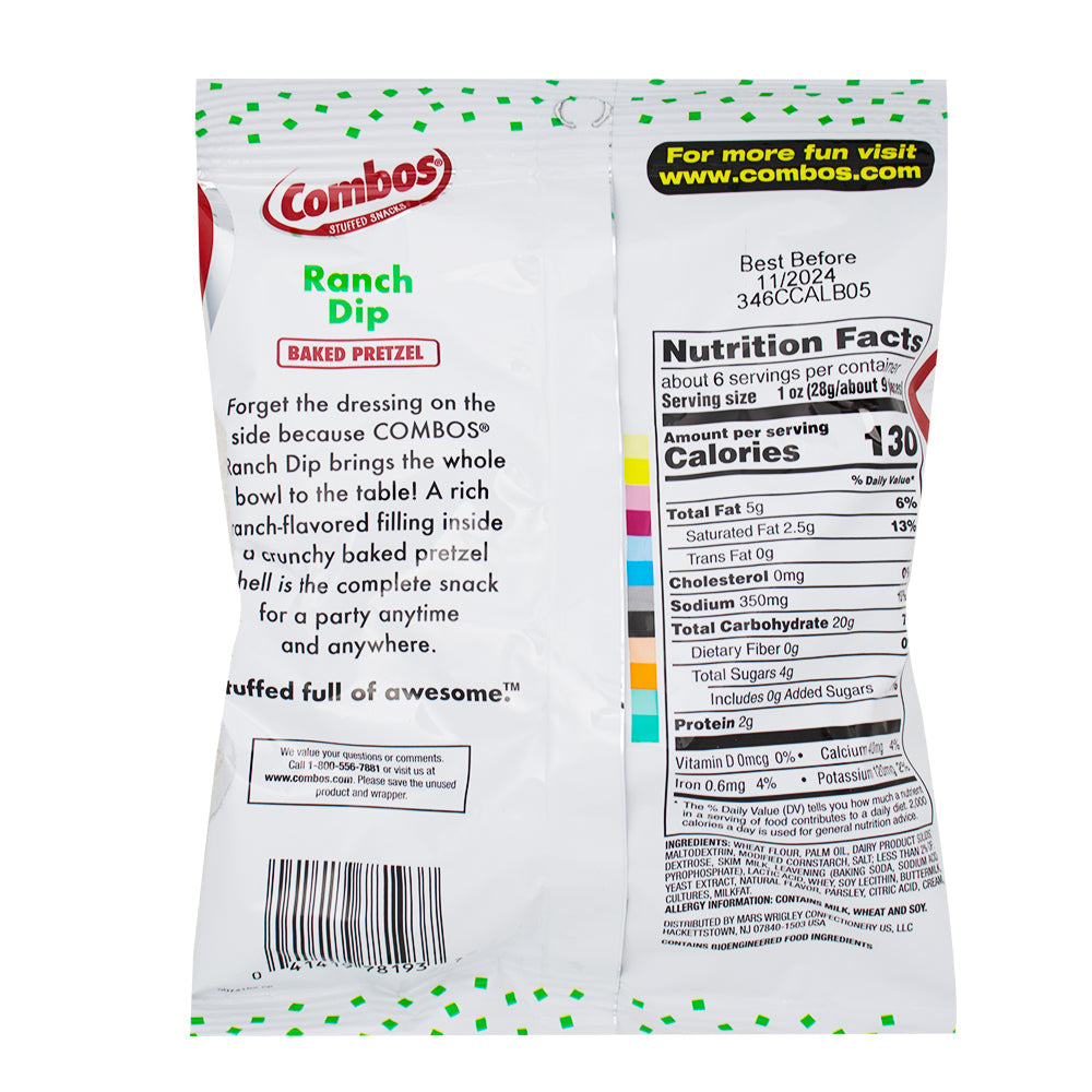 Combos Ranch Dip - 6.3oz