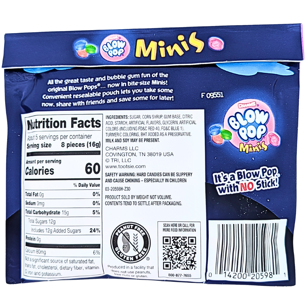 Charms Halloween Blow Pop Minis - 3oz