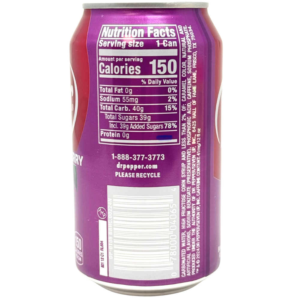 Dr. Pepper Blackberry - 355ml