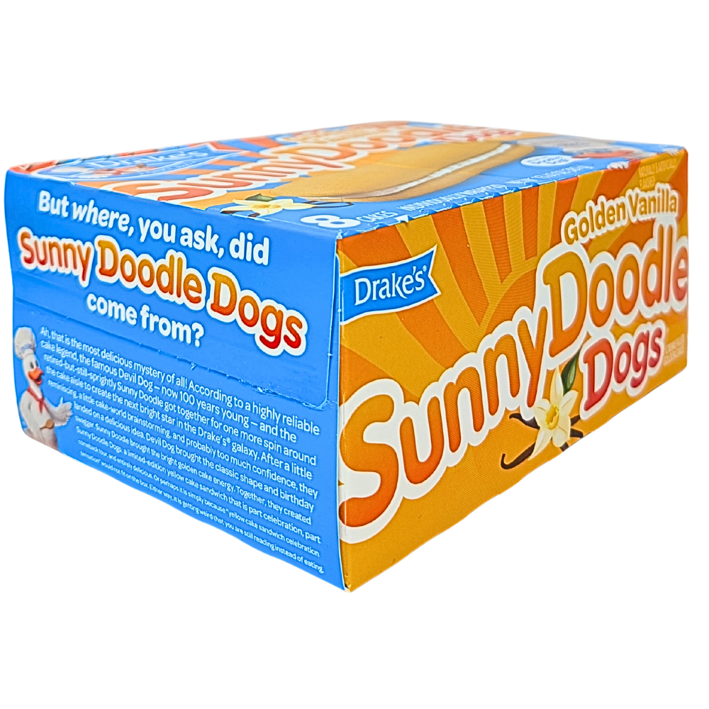 Drake's Golden Vanilla Sunny Doodle Dogs (8 Cakes) - 387g **BB Aug 27 2026**