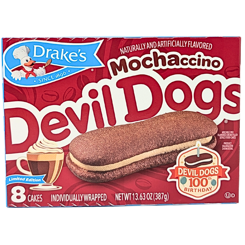 Drake's Mochaccino Devil Dogs (8 Cakes) - 387g **BB Aug 24 2026**