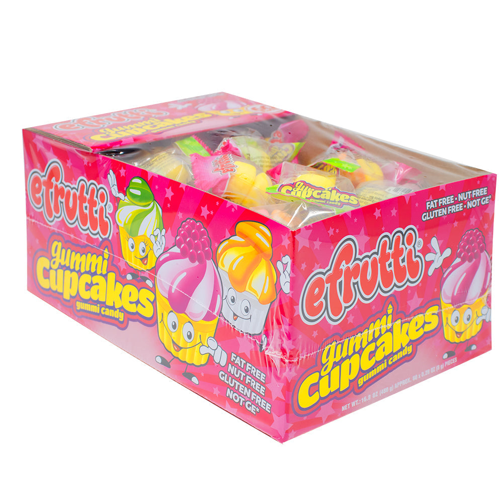 efrutti Gummi Cupcake Candy - 60ct