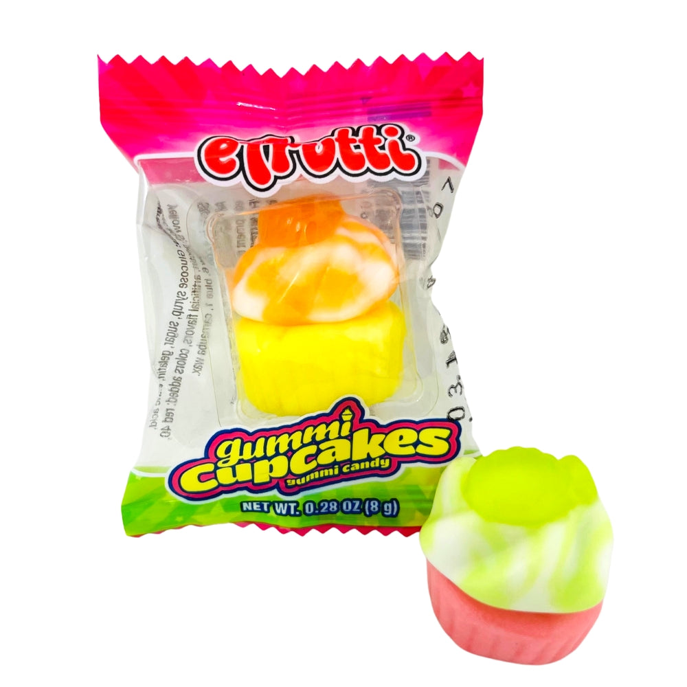 efrutti Gummi Cupcake Candy - 60ct