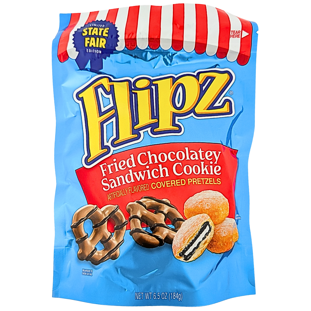 Flipz Fried Chocolatey Sandwich Cookie Pretzels - 6.5oz