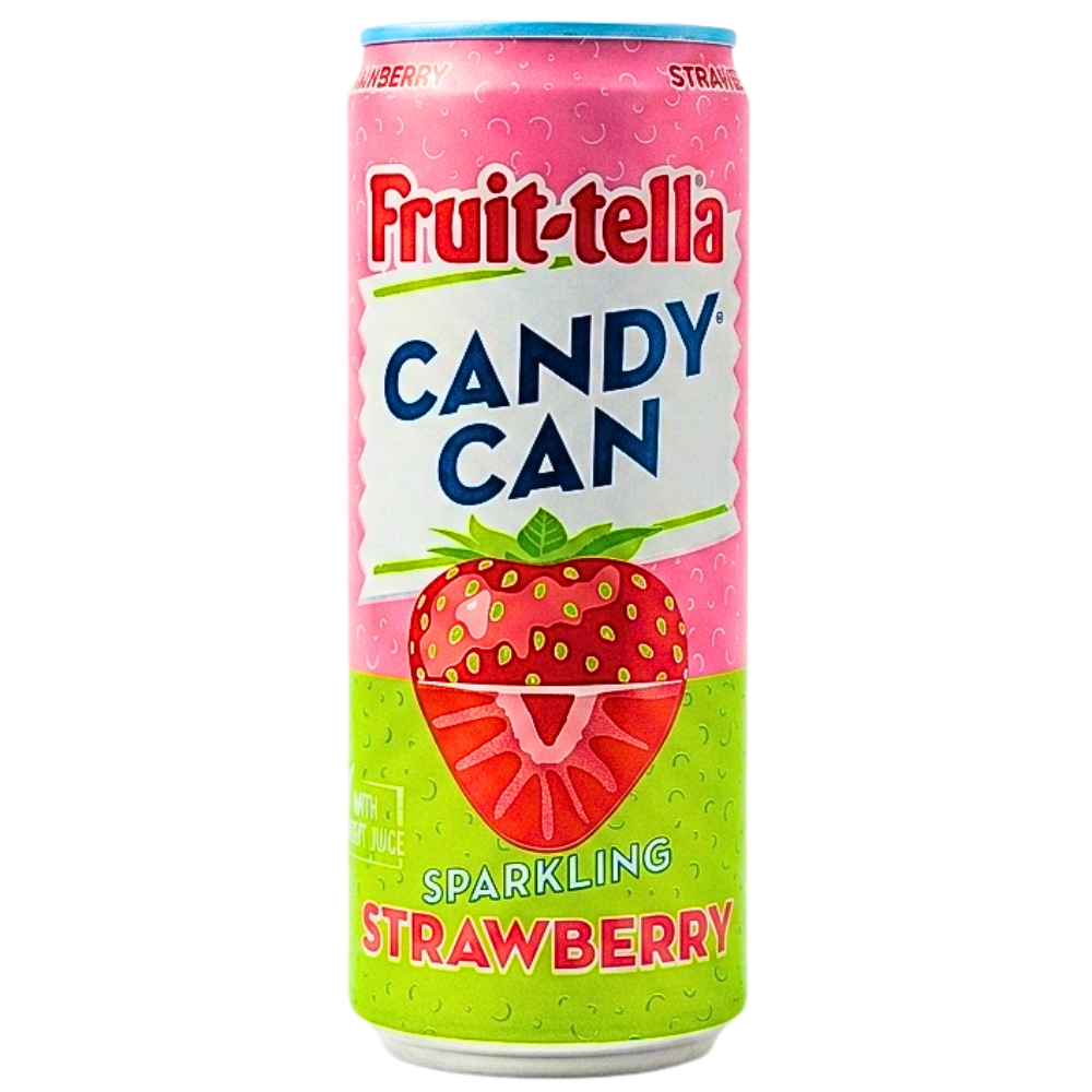 Fruit-tella Candy Can Sparkling Strawberry - 330mL
