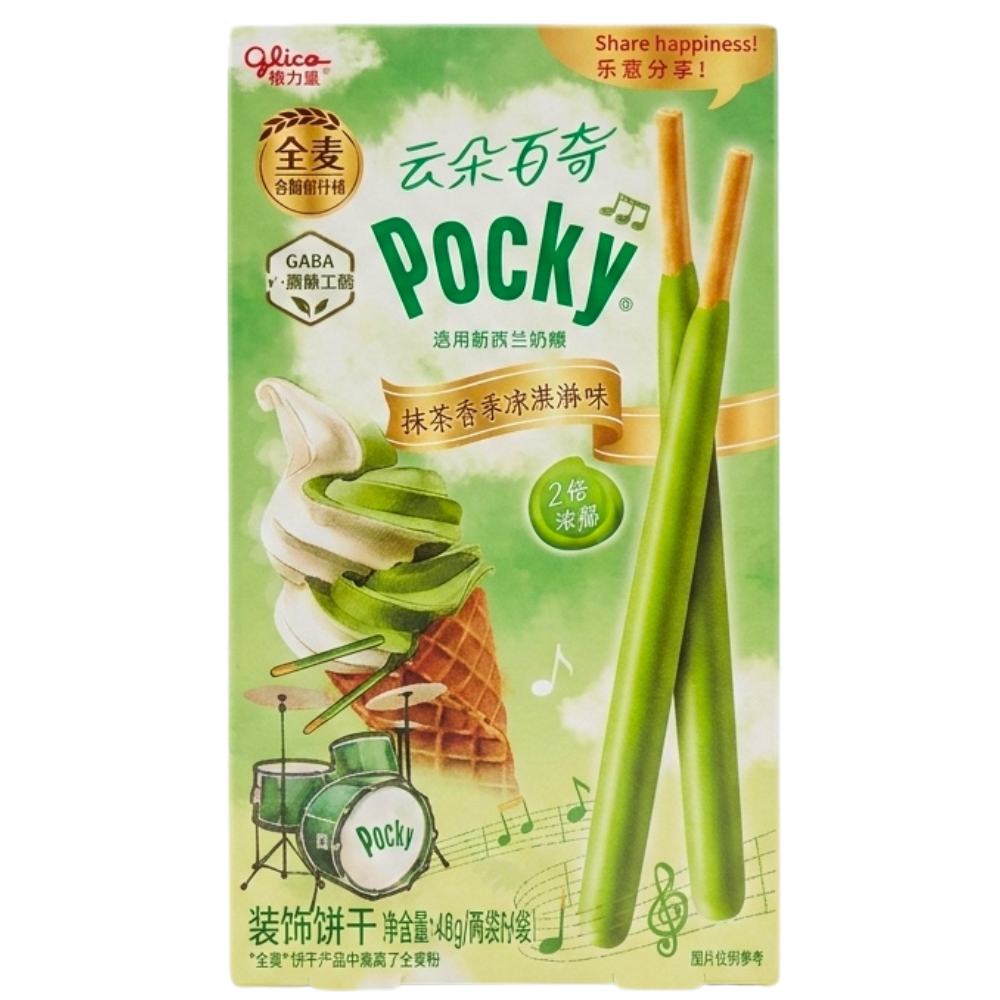 Glico Pocky Cloud Cookies Matcha Vanilla Ice Cream (China) - 48g