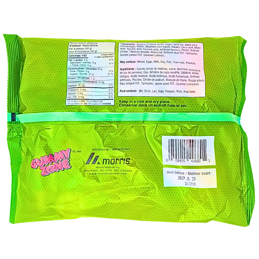 Gummy Zone Assorted Sour Gummies - 1kg