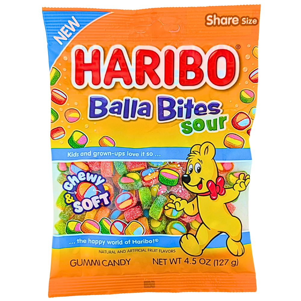 Haribo Balla Bites Sour - 4.5oz