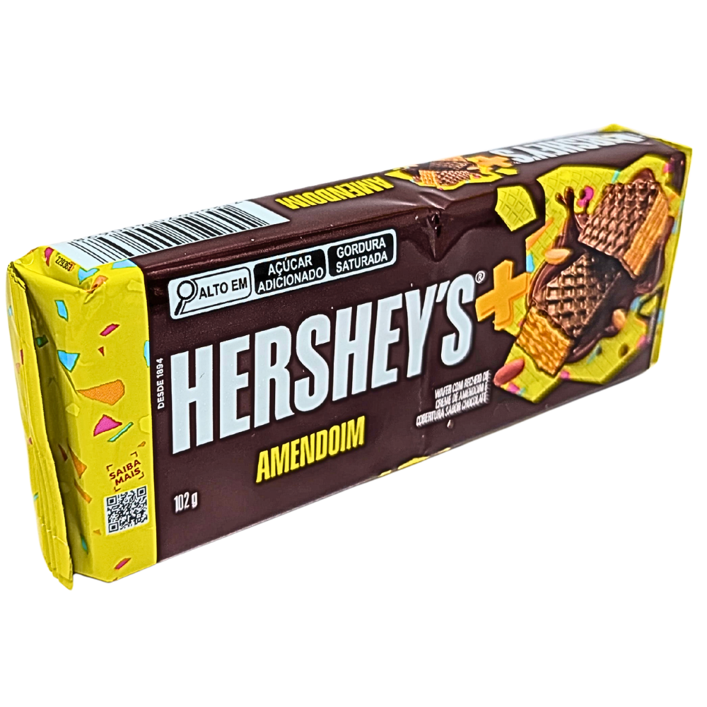 Hershey's Chocolate Wafer with Peanuts - 102g (Brazil)