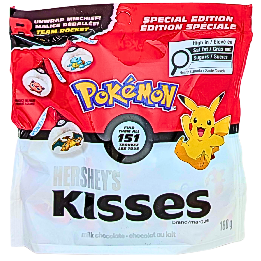 Hershey's Kisses Pokemon Milk Chocolate - 180g