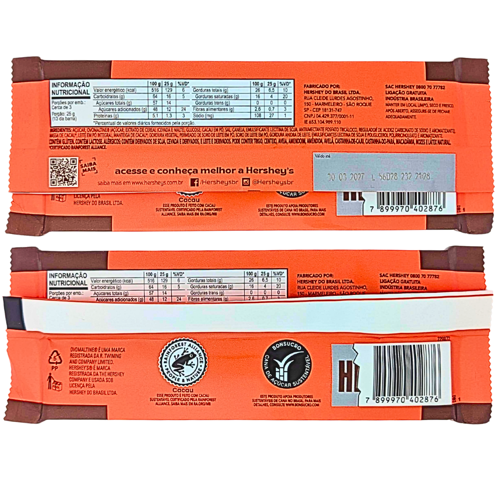 Hershey's Ovomaltine (Brazil) - 77g