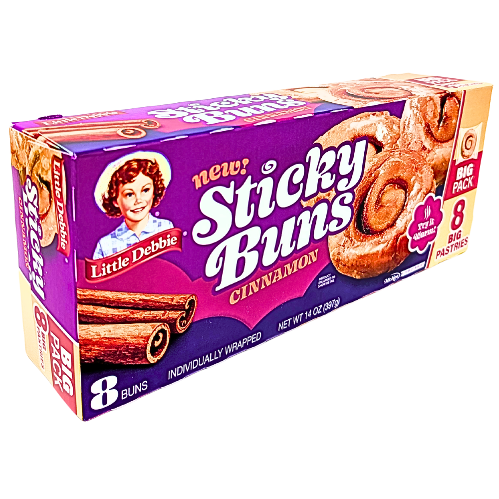 Little Debbie Sticky Buns Cinnamon - 397g **BB Aug 26 2026**
