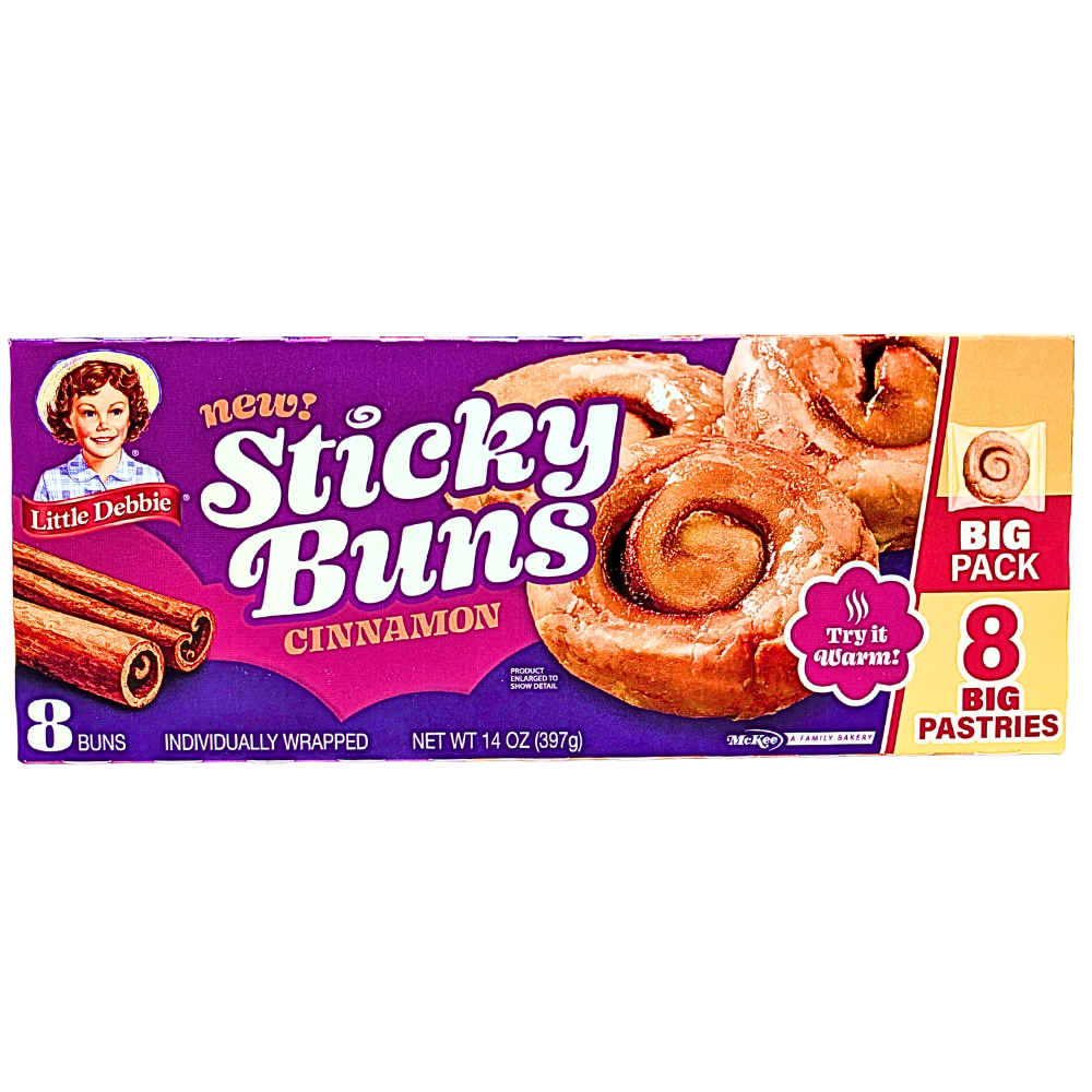 Little Debbie Sticky Buns Cinnamon - 397g **BB Aug 26 2026**
