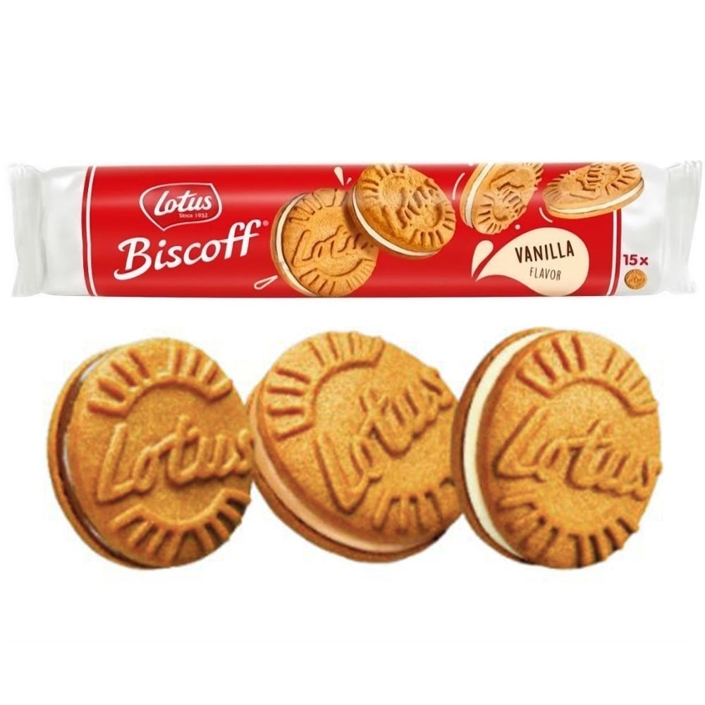 Lotus Sandwich Cookies Filled with Vanilla Cream - 150g