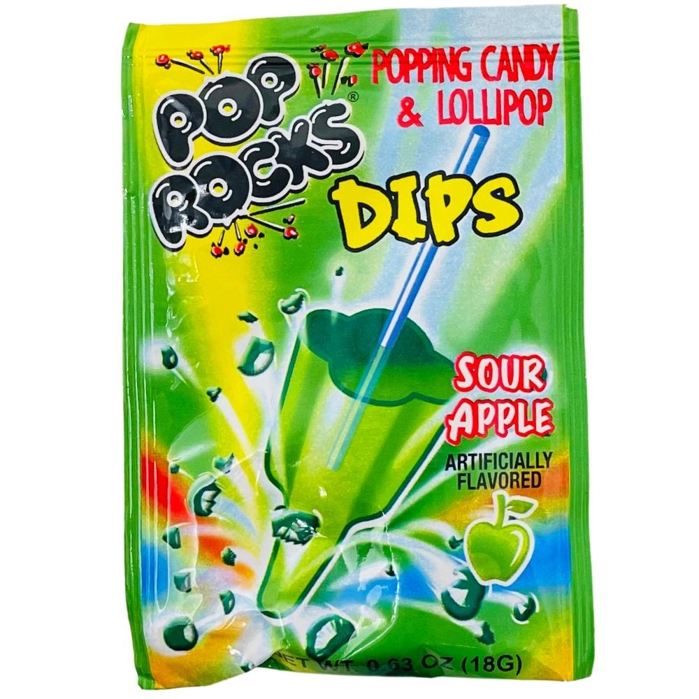 Pop Rocks Dips Sour Green Apple - 18g