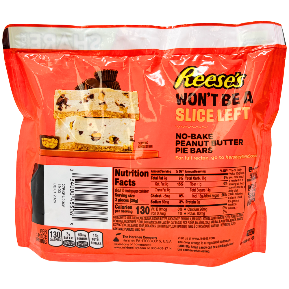Reese's Peanut Butter Pie Miniature Cups Share Pack - 9.6oz