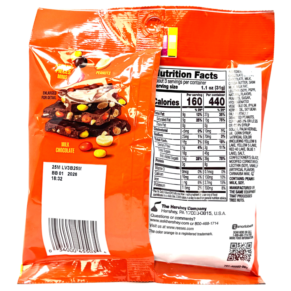 Reese's Pieces Chocolate Bark - 3.1oz