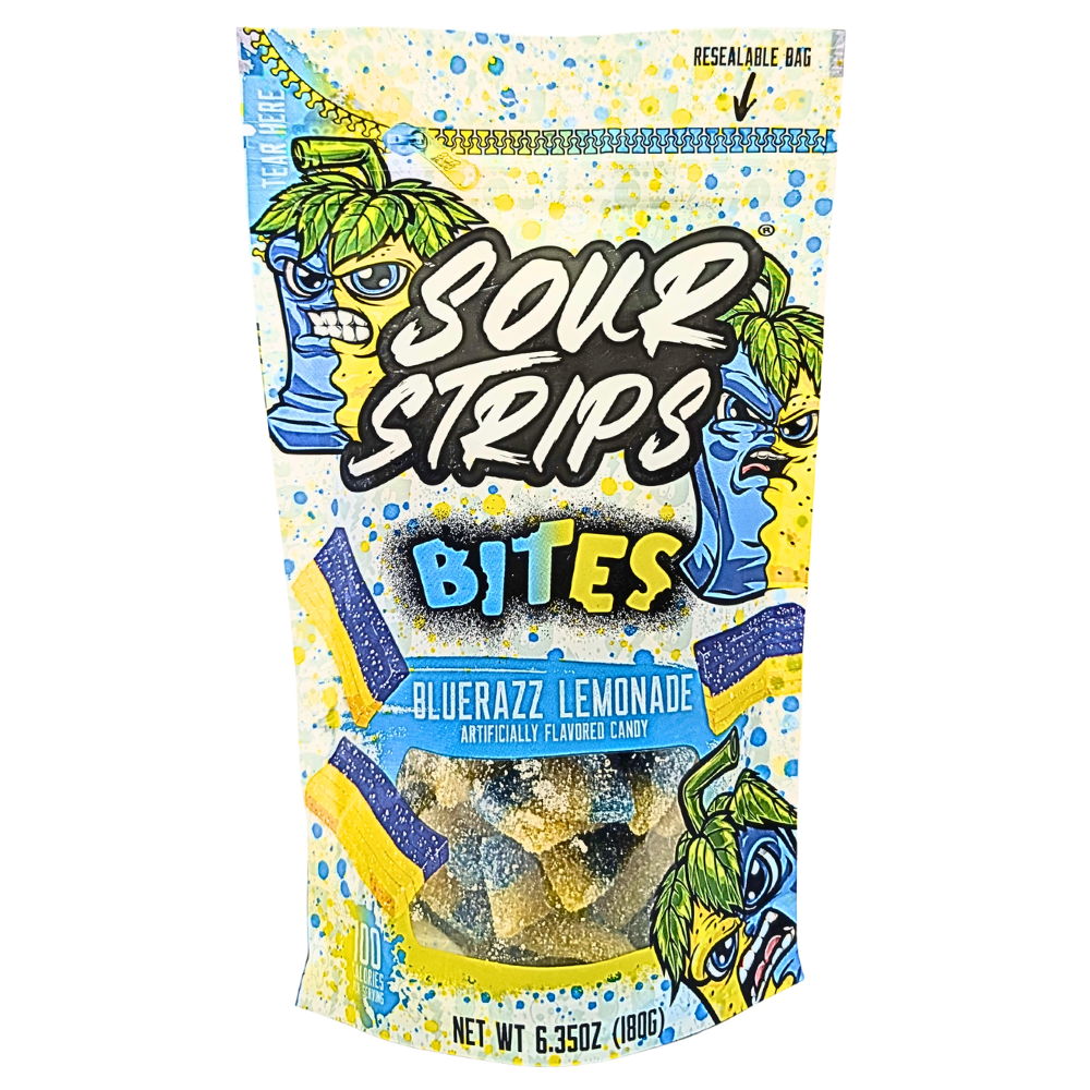 Sour Strips Bites Bluerazz Lemonade - 6.35oz