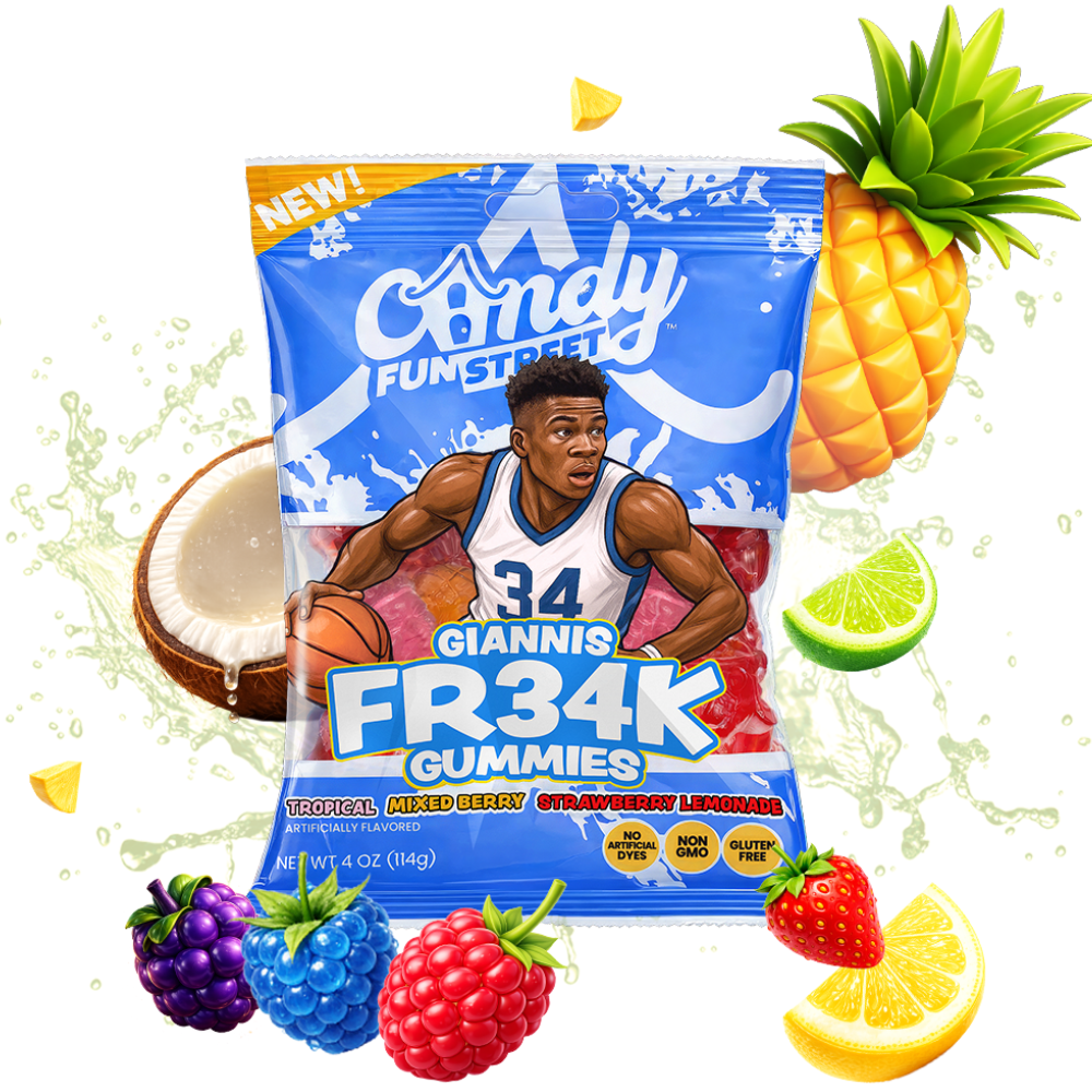 Candy Fun Street Giannis FR34K Gummies - 4oz
