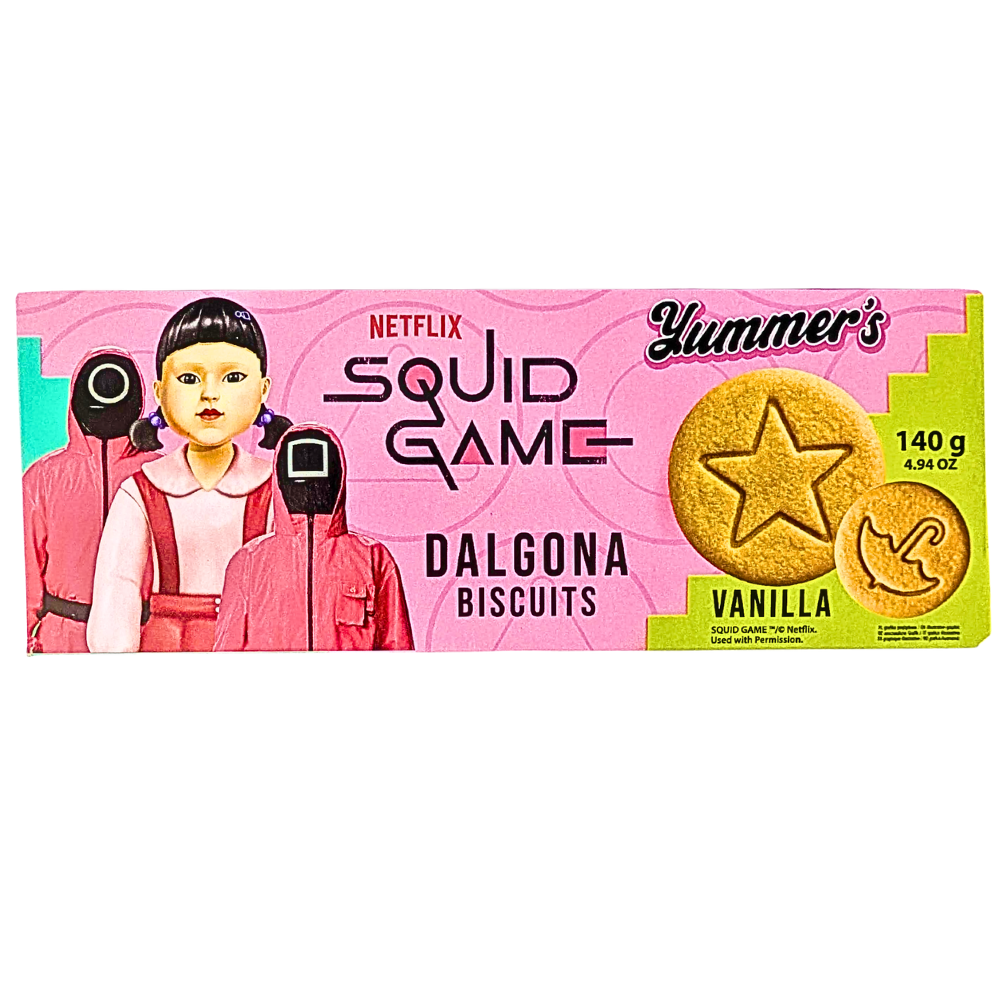 Squid Game Yummers Dalgona Vanilla Cookies - 140g