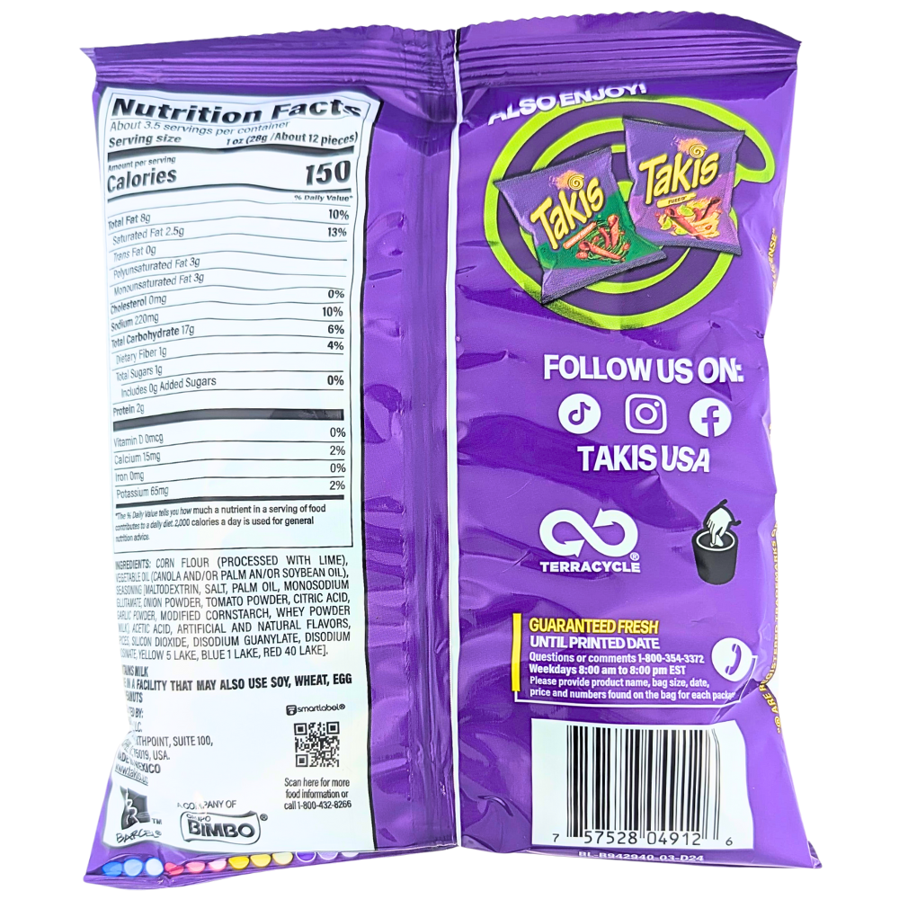 Takis Guacamole - 3.25oz *BB Sep 12 2026*