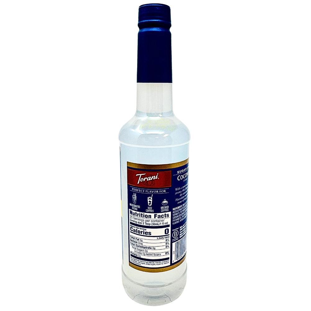 Torani Sugar Free Coconut Syrup - 750mL