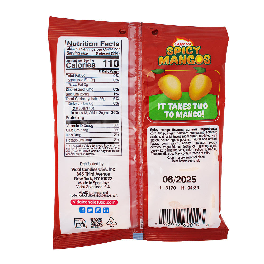 Vidal Filled Spicy Mango - 3.5oz