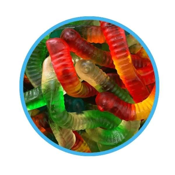 CCC Wiggly Gummi Worms Candy - 2kg