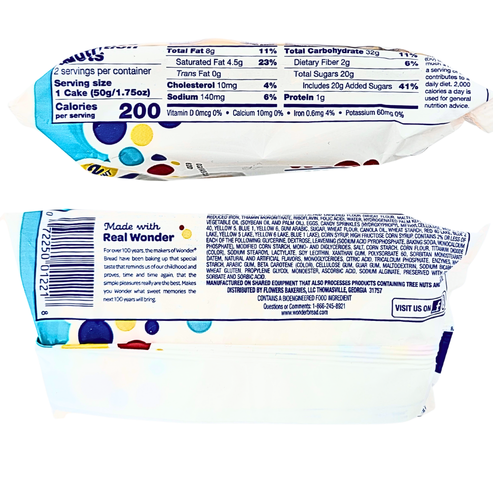 Wonder Creme Filled Confetti Cakes 2ct - 3.5oz