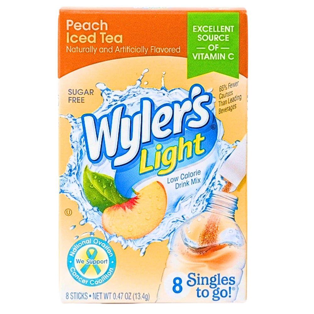 Wyler's Light Singles To Go Drink Mix Peach Iced Tea