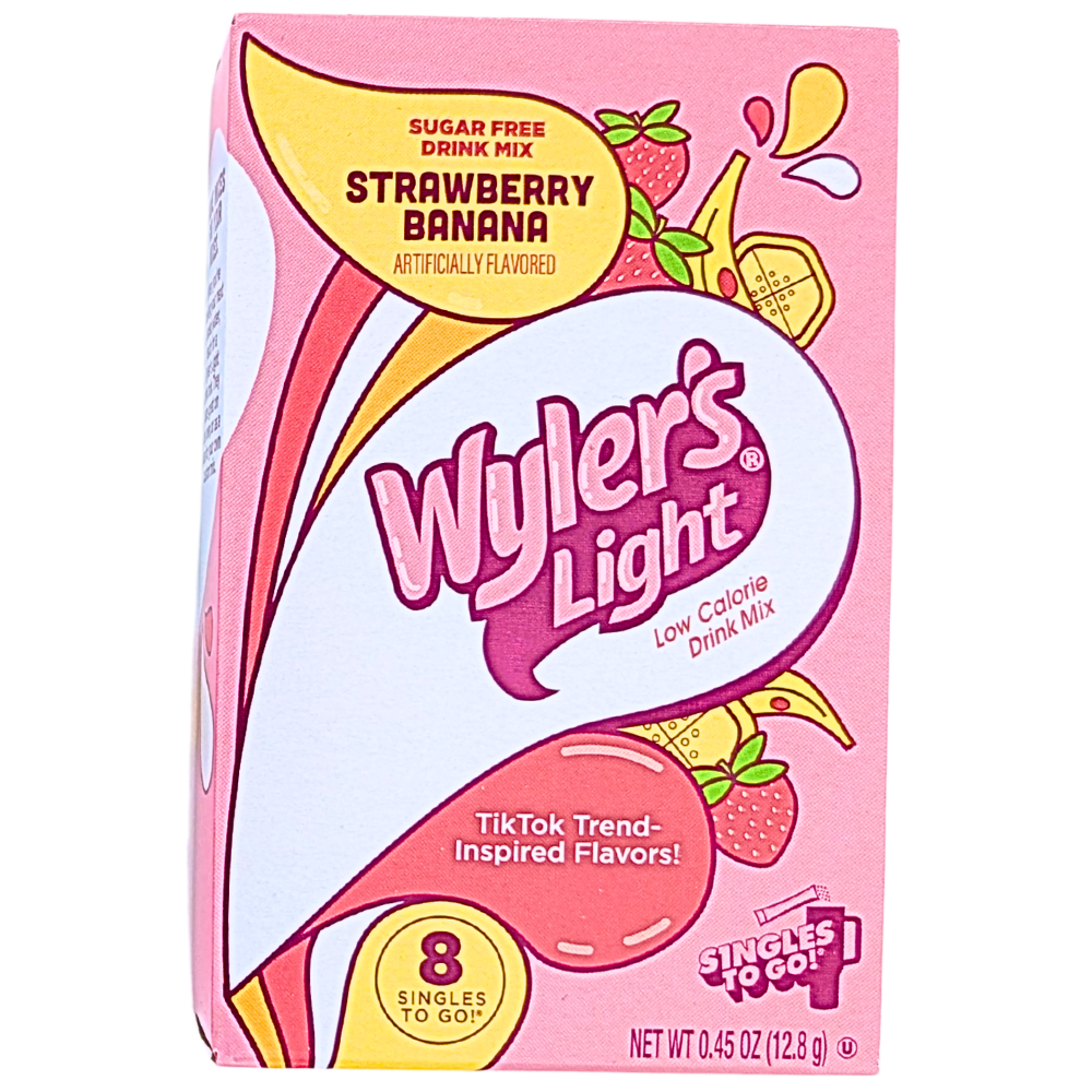 Wyler's Light Singles To Go Drink Mix Strawberry Banana
